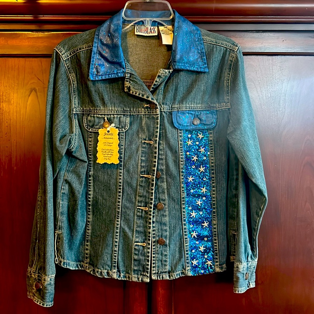 Hand decorated Jean jacket